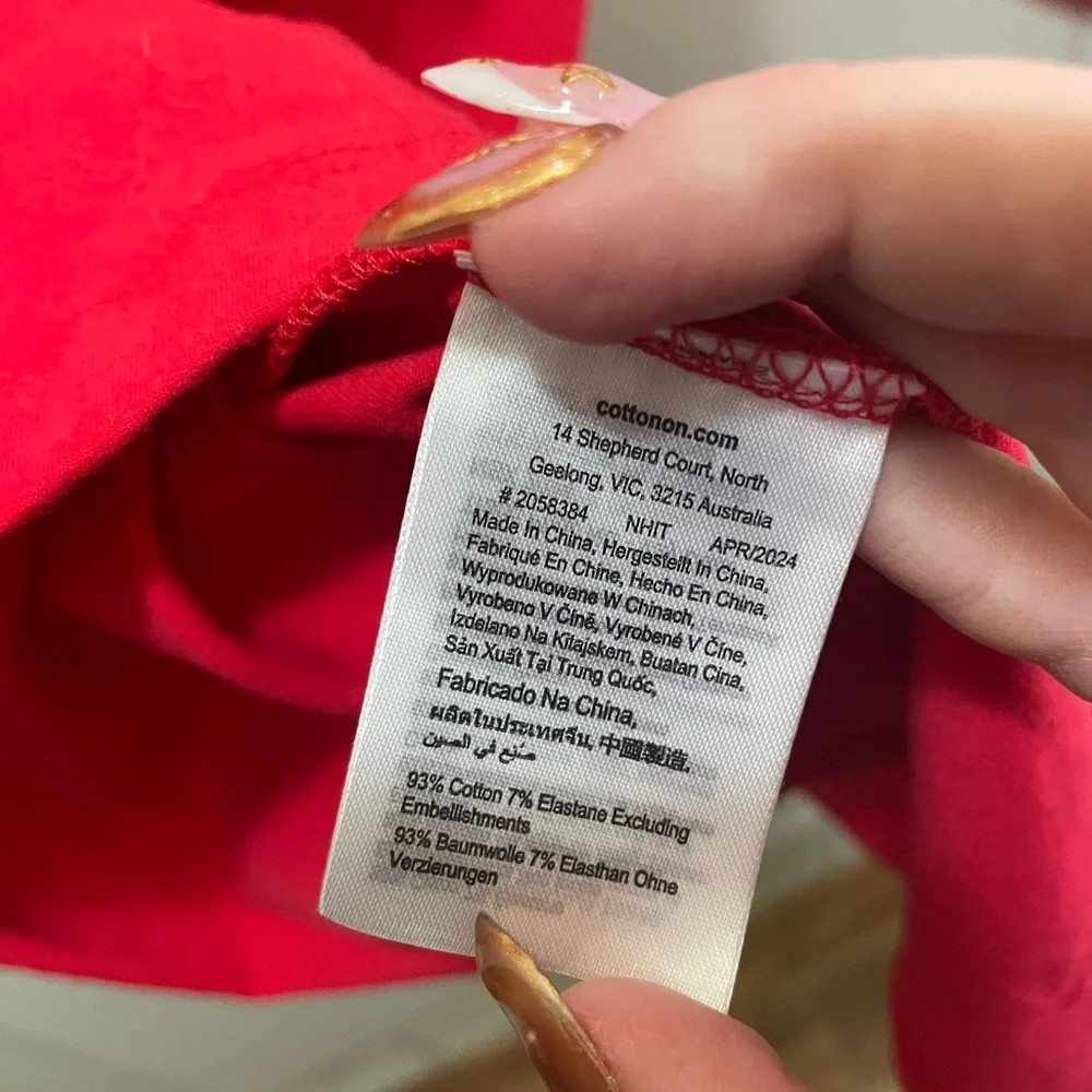 Cotton On Bold Red Top - Picture 4 of 4